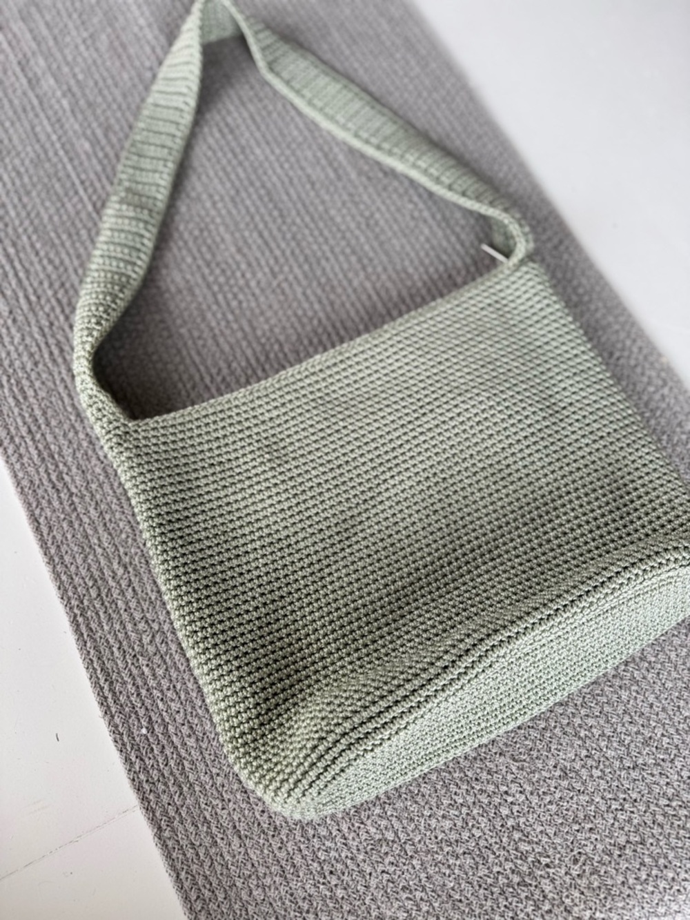 The Sak Mint Sage Green Crochet Shoulder Bag Purse - Picture 13 of 16